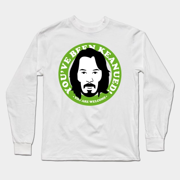 Keanued GREEN Long Sleeve T-Shirt by tiranocyrus